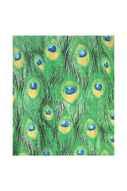 Esarfa tip sal dama 24E din matase vegetala cu atingere de matase fina, verde azur/albastru, 180 x 82 cm