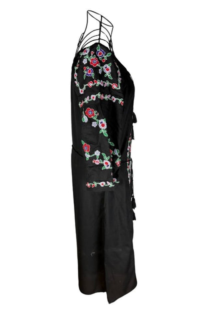 Rochie dama S25 negru/mov