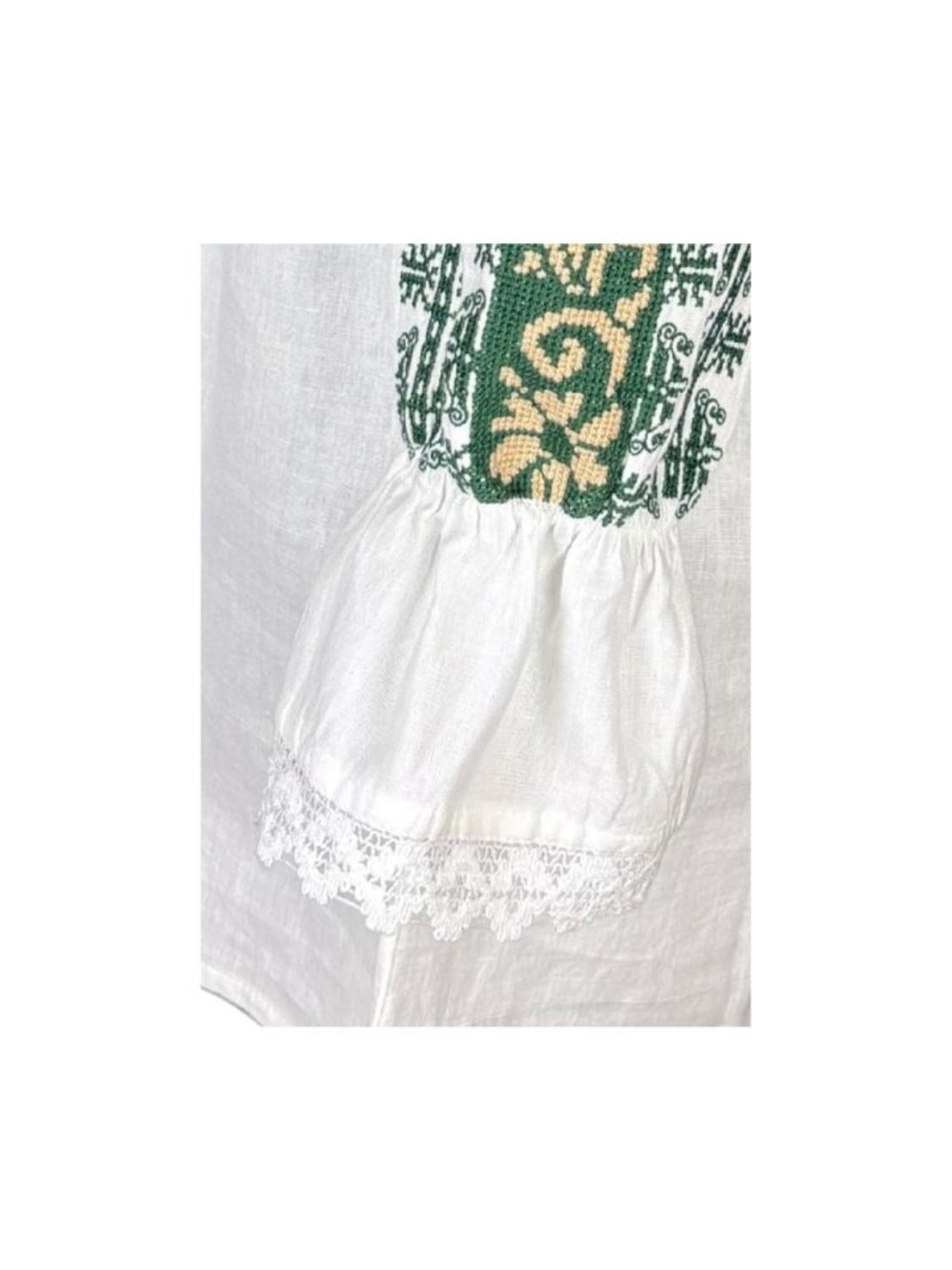 Bluza dama A26 alb/verde