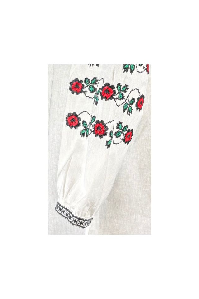 Bluza dama tip ie R25 alb/verde