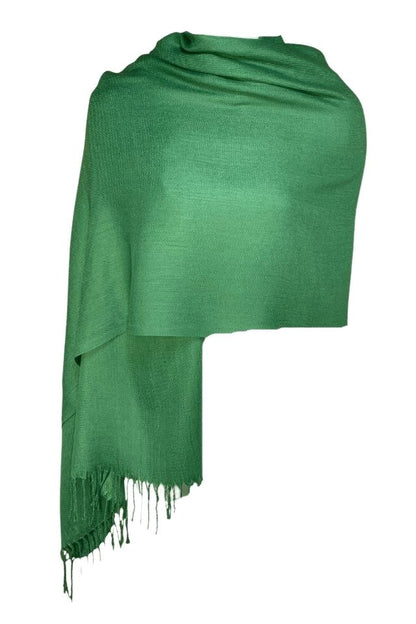 Esarfa tip sal din casmir, verde