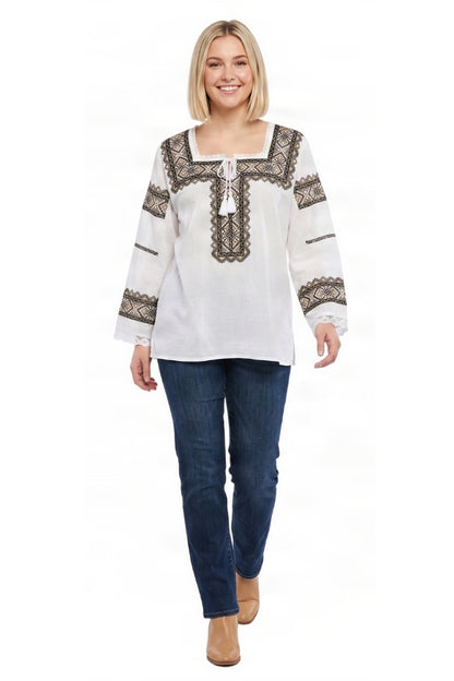 Bluza dama SE26F alb/bej