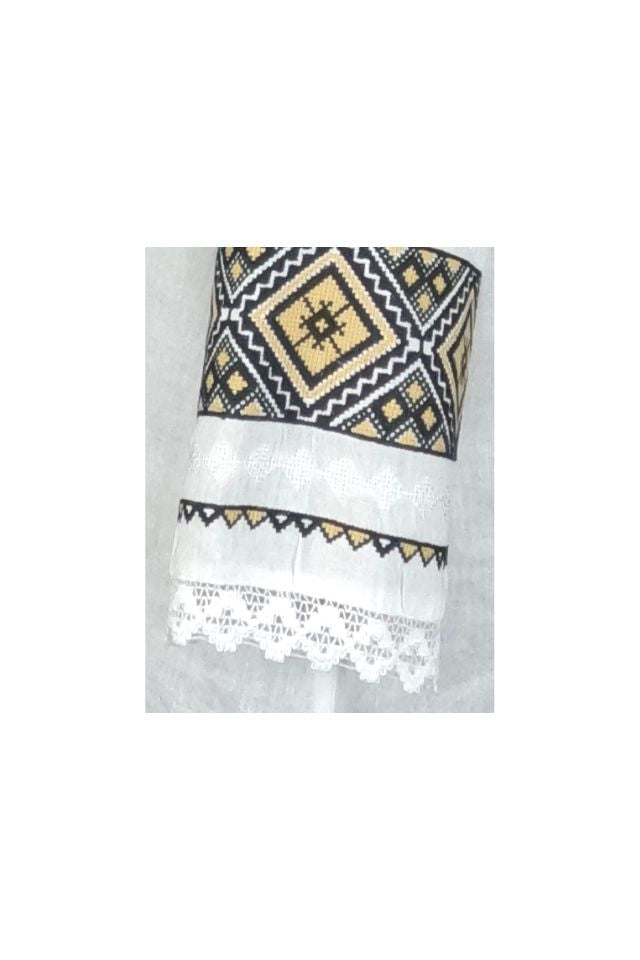 Bluza dama tip ie 024, alb trandafir/maro deschis