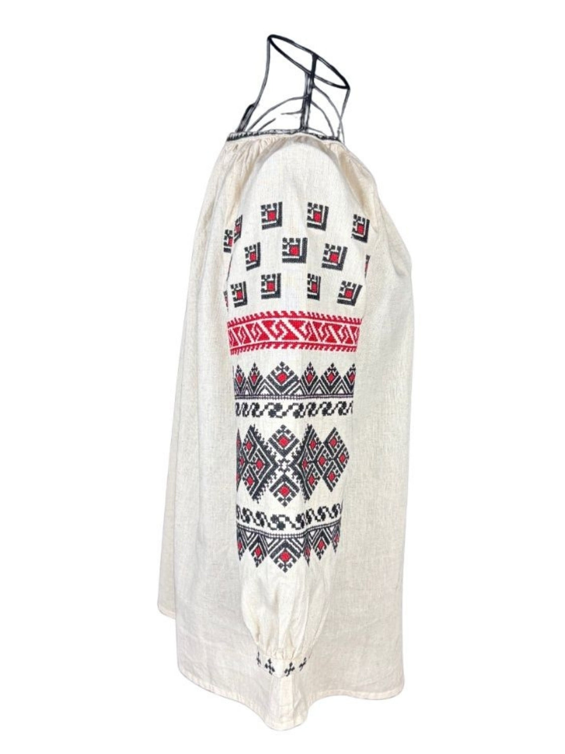 Bluza dama A26 bej/rosu