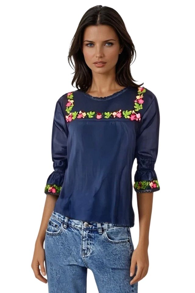 Bluza tip ie dama, ML RB bleumarin
