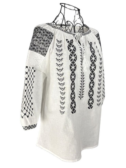 Bluza dama M26 alb/negru