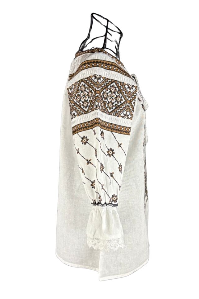 Bluza dama RA25 alb/maro