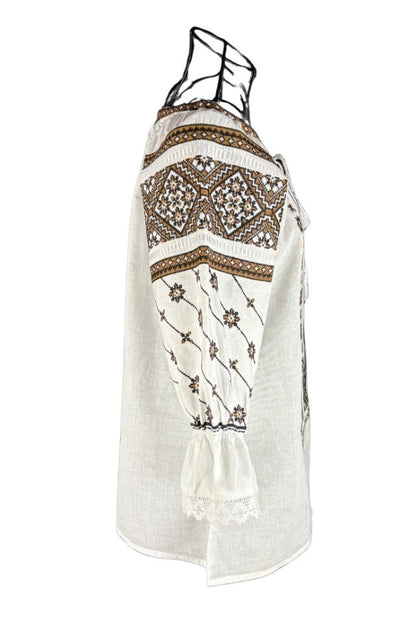 Bluza dama RA25 alb/maro