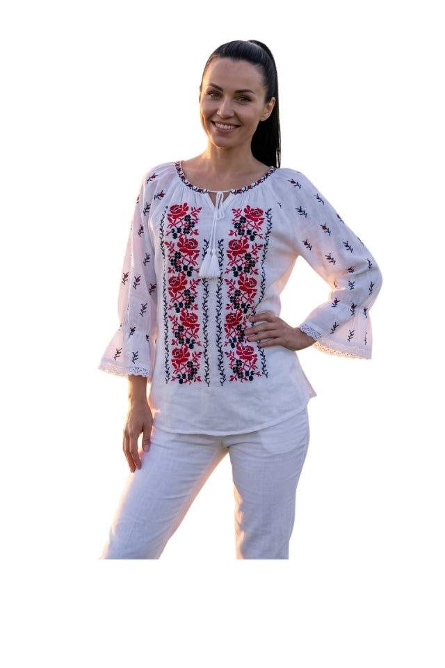 Bluza dama IU26 alb optic