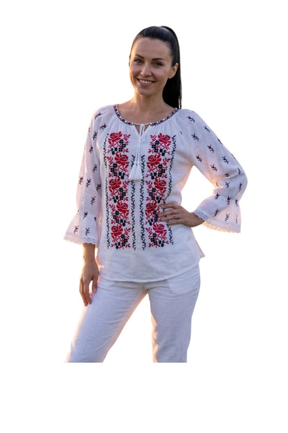 Bluza dama IU26 alb optic