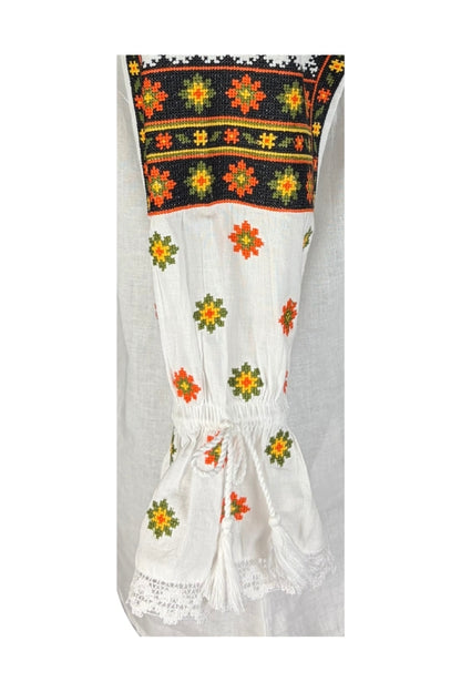 Bluza dama 2IU26 alb/portocaliu