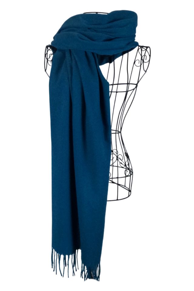 Fular dama uni 24 180x70 cm, albastru