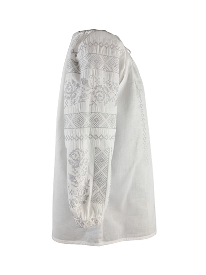 Bluza dama AU26 alb/argintiu