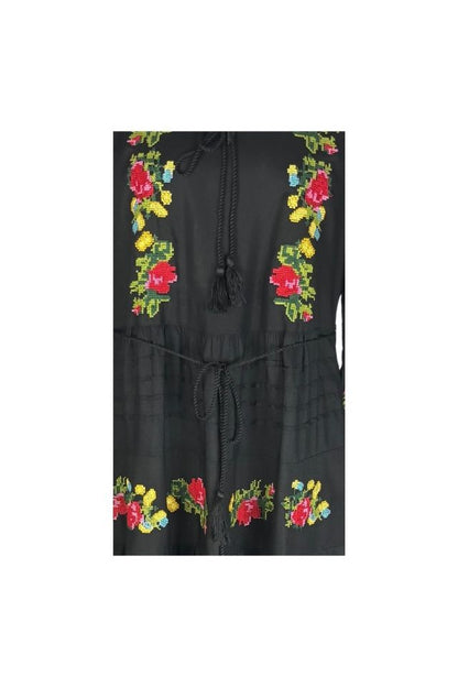 Rochie dama S25 negru/galben