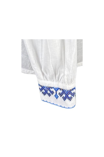 Bluza baieti CB126 alb/albastru
