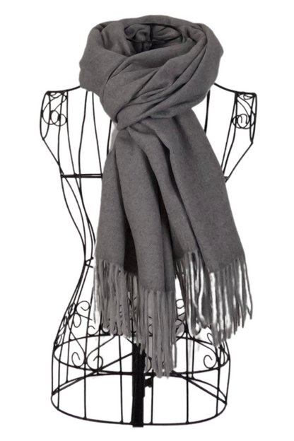 Fular dama uni 24, 180x70cm, gri