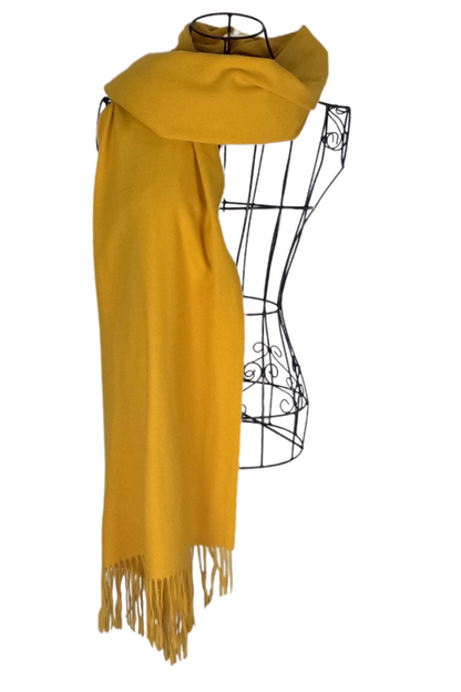 Fular dama uni 24U, 180x70cm, galben