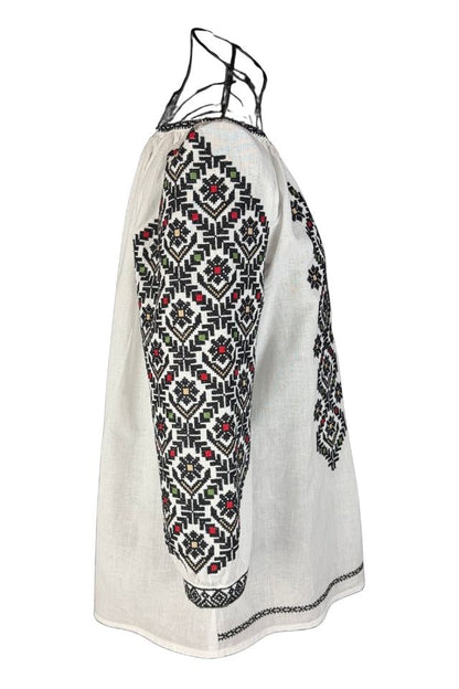 Bluza dama IU26 alb/bej