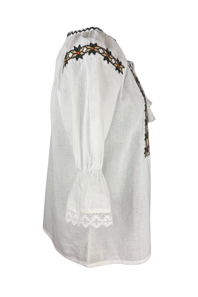 Bluza fete AU26CP alb/rosu