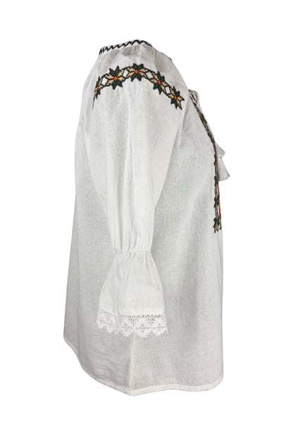 Bluza fete AU26CP alb/rosu