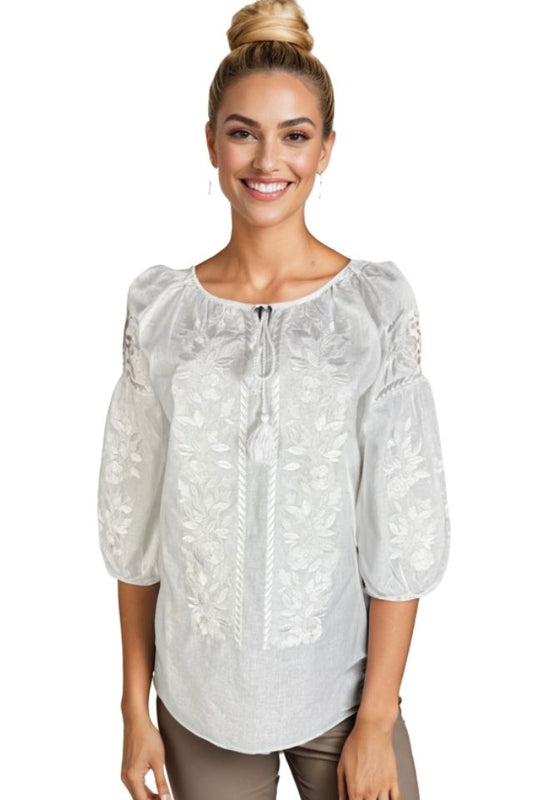 Bluza dama DEC alb optic