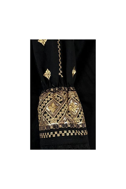 Bluza tip ie dama R24, negru/auriu