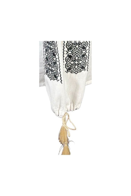 Bluza dama tip ie I26 alb/auriu