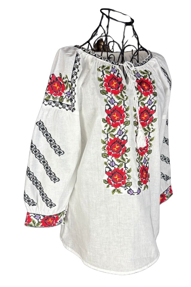 Bluza dama RFN 2 alb/verde olive