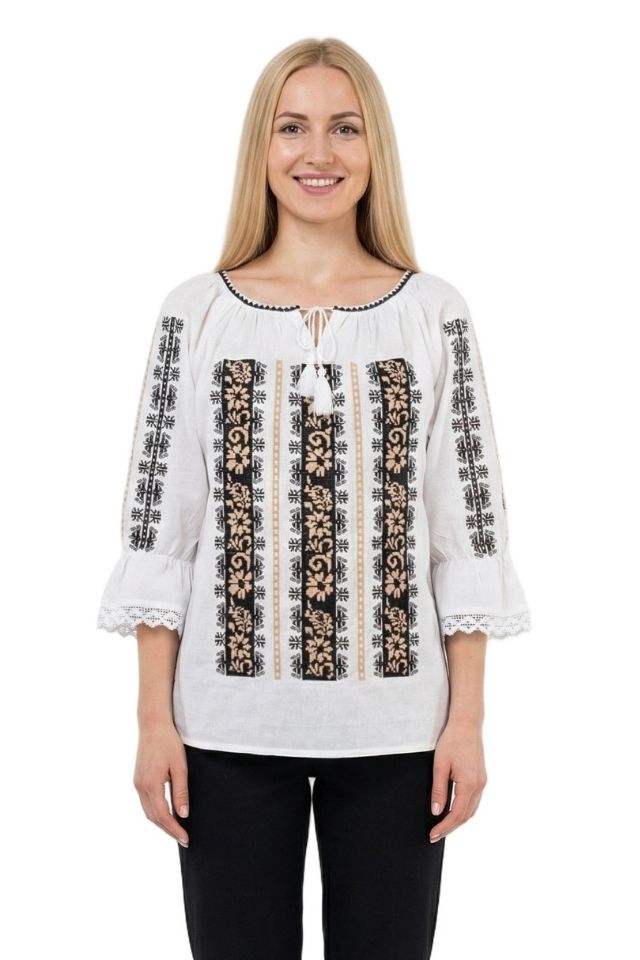 Bluza dama A26 alb/crem