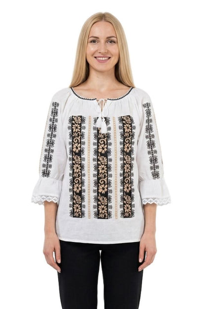 Bluza dama A26 alb/crem