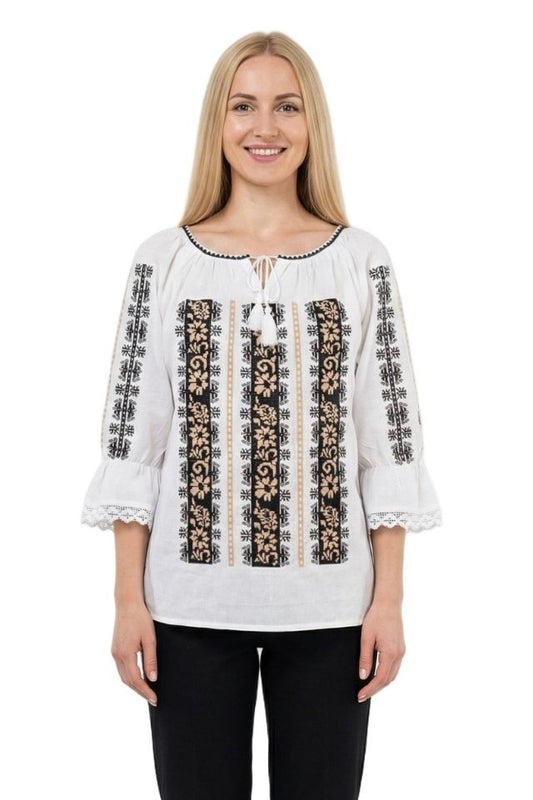 Bluza dama A26 alb/crem