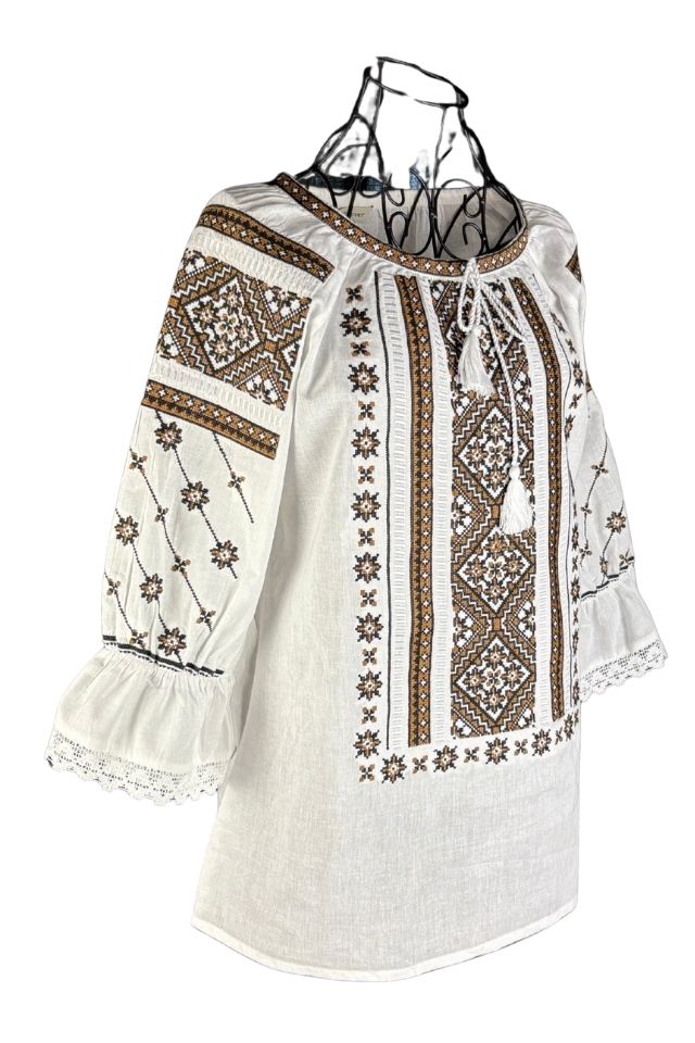 Bluza dama RA25 alb/maro