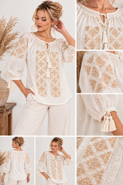 Bluza dama O26F bej