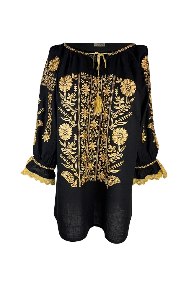 Bluza dama O26F negru/bej