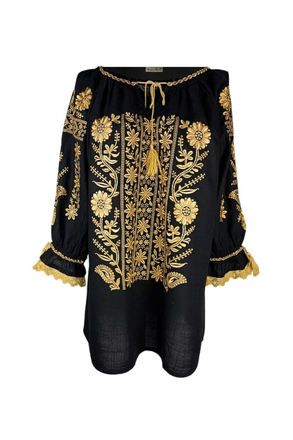 Bluza dama O26F negru/bej