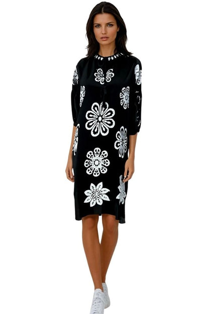 Rochie dama casual RDF, negru darth vader