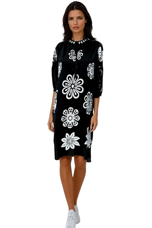 Rochie dama casual RDF, negru darth vader