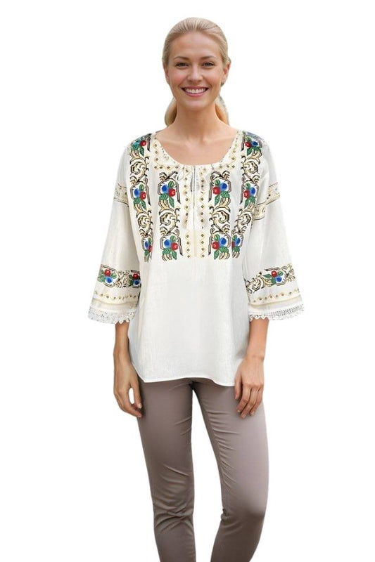 Bluza dama RS25 alb/galben