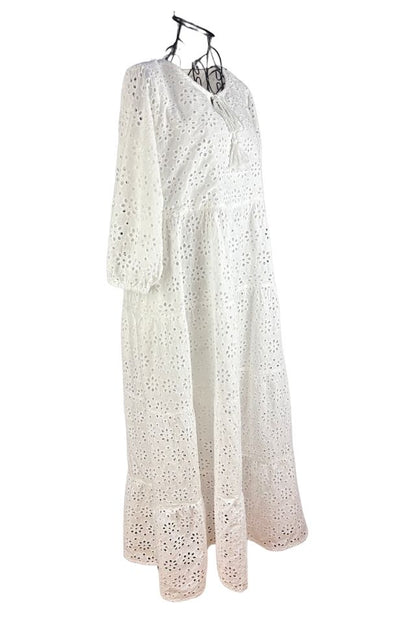 Rochie traditionala dama R25 alb crystal