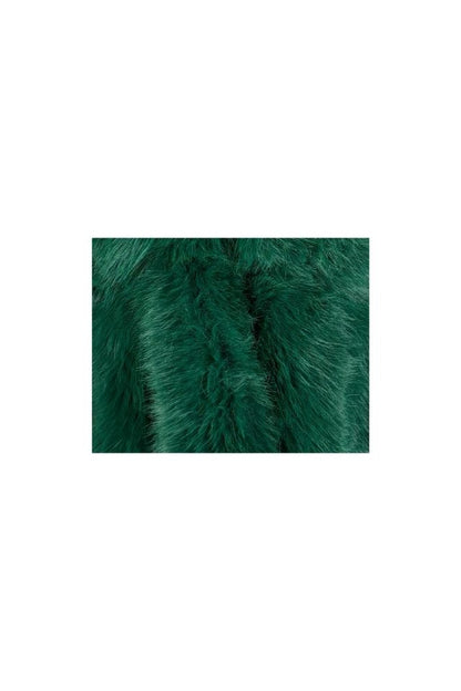 Fular din blana ecologică de lux verde