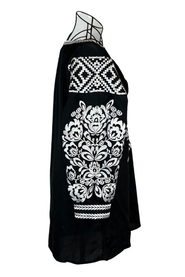 Bluza tip ie dama R24, negru/alb