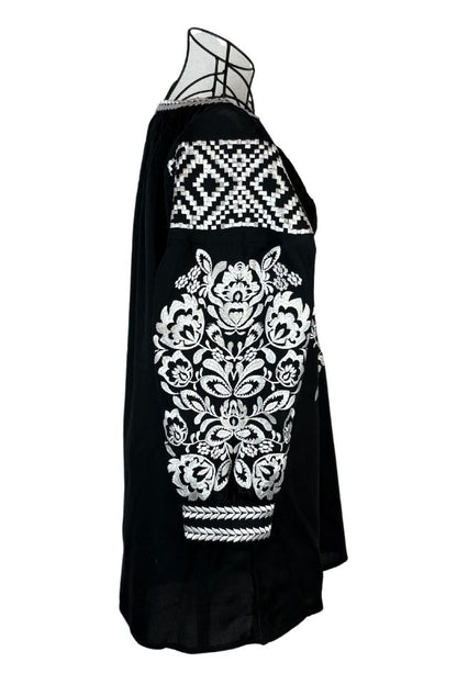 Bluza tip ie dama R24, negru/alb
