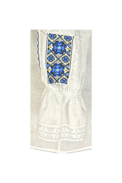 Bluza dama RFN 2 alb/albastru