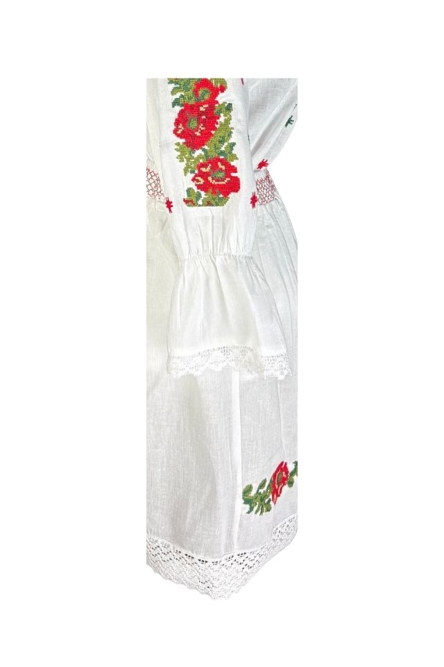 Rochie fete tip costum CPC alb/bej