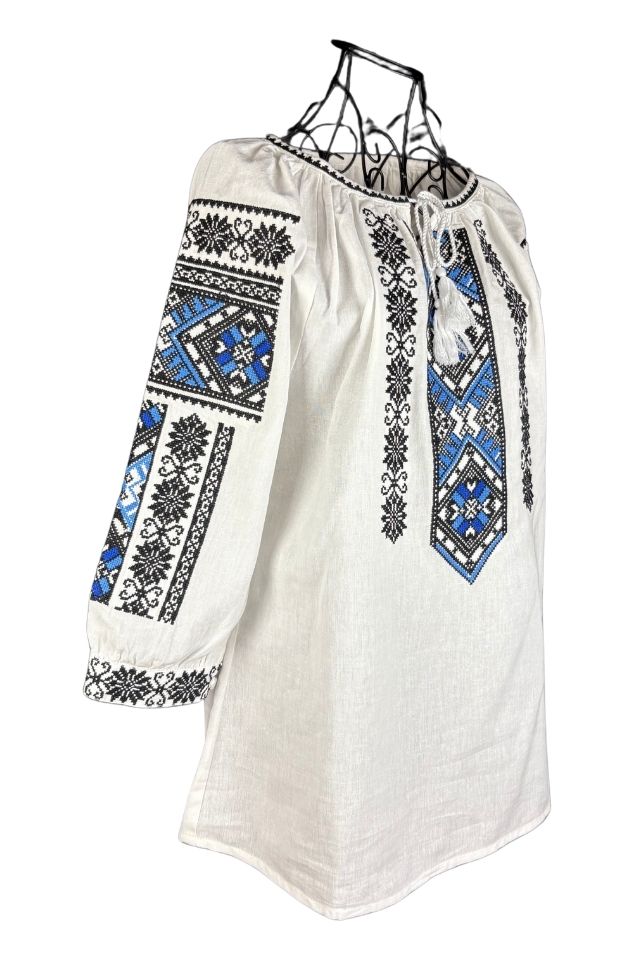 Bluza dama tip ie R25 alb fildes/rosu cireasa