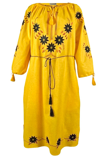 Rochie dama casual RDF, galben