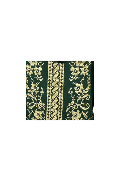Bluza tip ie dama R24, verde/auriu
