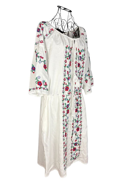 Rochie dama S25 alb/mov