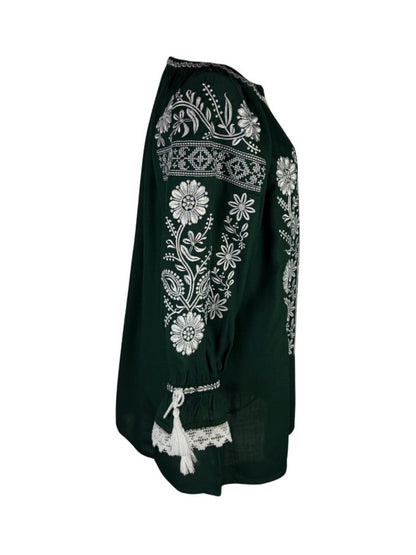 Bluza dama IL26 verde/alb