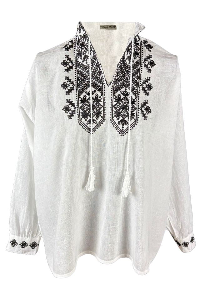 Bluza baieti CB126 alb/negru